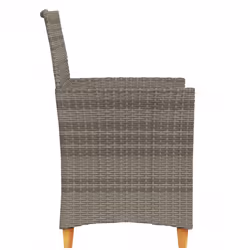 VidaXL 368718 chaise d'extérieur Terrace Siège rembourré Bois d'acacia, Polyuréthane, Acier Gris - Vue supplémentaire 6