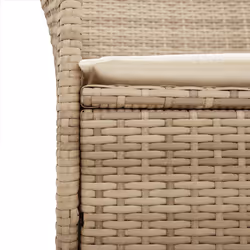 VidaXL 368719 chaise d'extérieur Terrace Siège rembourré Bois d'acacia, Polyuréthane, Acier Crème, Blanc - Vue supplémentaire 8
