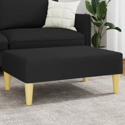 Repose-pied noir 77x55x31 cm tissu vidaXL