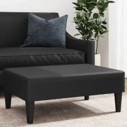 vidaXL Repose-pied noir 77x55x31 cm similicuir