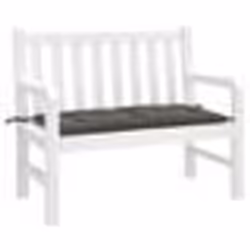 vidaXL Coussin de banc de jardin gris foncé mélangé 100x50x7 cm tissu