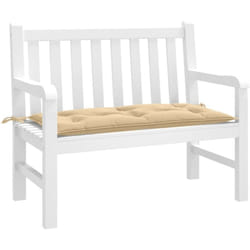 Vidaxl - Coussin de banc de jardin beige mélangé 100x50x7 cm tissu