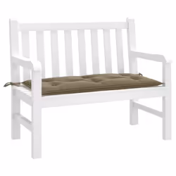 vidaXL Coussin de banc de jardin taupe mélangé 100x50x7 cm tissu