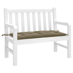 vidaXL Coussin de banc de jardin taupe mélangé 100x50x7 cm tissu
