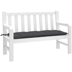 Vidaxl - Coussin de banc de jardin anthracite mélangé 120x50x7 cm tissu