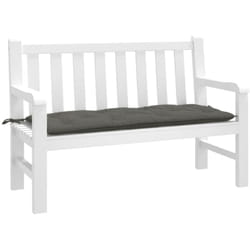 Vidaxl - Coussin de banc de jardin gris foncé mélangé 120x50x7 cm tissu