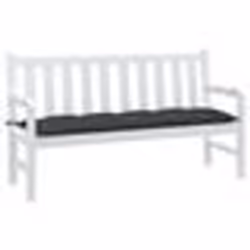 vidaXL Coussin de banc de jardin anthracite mélangé 150x50x7 cm tissu