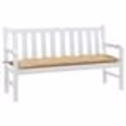 vidaXL Coussin de banc de jardin beige mélangé 150x50x7 cm tissu