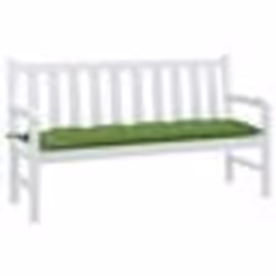 vidaXL Coussin de banc de jardin vert mélangé 150x50x7 cm tissu