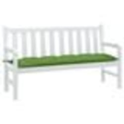 vidaXL Coussin de banc de jardin vert mélangé 150x50x7 cm tissu