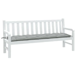 vidaXL Coussin de banc de jardin gris clair mélangé 180x50x7 cm tissu