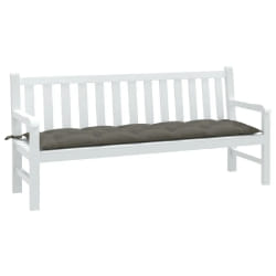 vidaXL Coussin de banc de jardin gris foncé mélangé 180x50x7 cm tissu