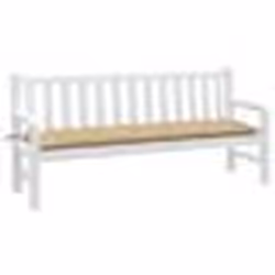 vidaXL Coussin de banc de jardin beige mélangé 180x50x7 cm tissu