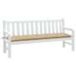 vidaXL Coussin de banc de jardin beige mélangé 180x50x7 cm tissu