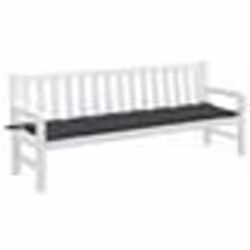 vidaXL Coussin de banc de jardin anthracite mélangé 200x50x7 cm tissu