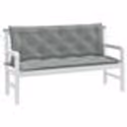 vidaXL Coussins de banc de jardin lot de 2 gris clair mélangé tissu
