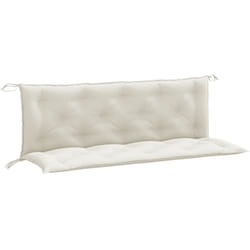 Vidaxl - Coussins de banc de jardin lot de 2 crème mélangé tissu