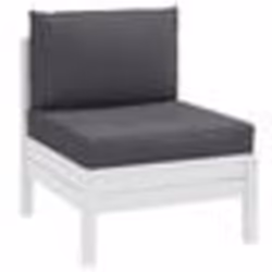 vidaXL Coussins de palette lot de 2 anthracite mélangé tissu