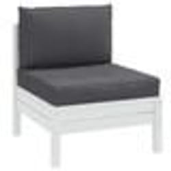 vidaXL Coussins de palette lot de 2 anthracite mélangé tissu