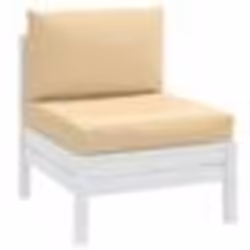 vidaXL Coussins de palette lot de 2 beige mélangé tissu