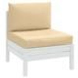 vidaXL Coussins de palette lot de 2 beige mélangé tissu