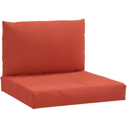 Coussins de palette lot de 2 rouge mélangé tissu Vidaxl