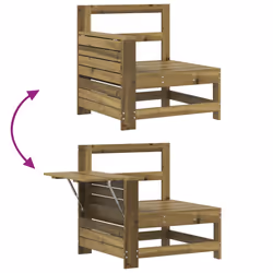 VidaXL 844882 banc de jardin Bois - Vue supplémentaire 7