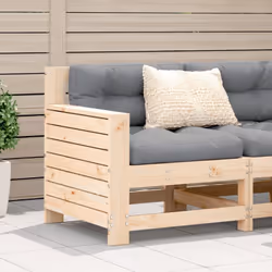 Ce canapé de jardin en bois avec coussin sera un excellent complément à votre jardin, terrasse ou patio pour discuter avec la ...