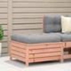 vidaXL Repose-pied de jardin avec coussin bois massif douglas