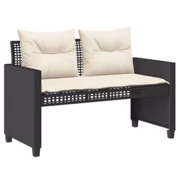 VidaXL 368134 banc de jardin Rotin, Acier - Vue supplémentaire 4