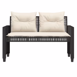VidaXL 368134 banc de jardin Rotin, Acier - Vue supplémentaire 5