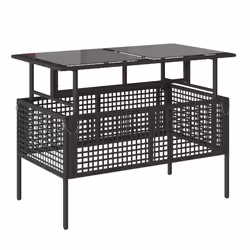 VidaXL 368134 banc de jardin Rotin, Acier - Vue supplémentaire 8