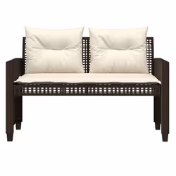 VidaXL 368135 banc de jardin Rotin, Acier - Vue supplémentaire 5