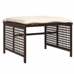 VidaXL 368135 banc de jardin Rotin, Acier - Vue supplémentaire 6