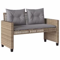 VidaXL 368137 banc de jardin Rotin, Acier - Vue supplémentaire 4