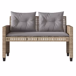 VidaXL 368137 banc de jardin Rotin, Acier - Vue supplémentaire 5