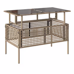 VidaXL 368137 banc de jardin Rotin, Acier - Vue supplémentaire 8