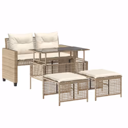 VidaXL 368138, Crème, Rotin, Acier, 110 kg, Adultes et enfants, 500 mm, 500 mm