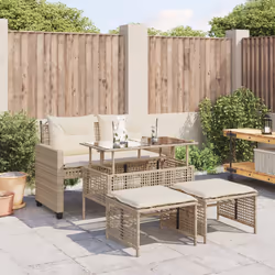 VidaXL 368138 banc de jardin Rotin, Acier