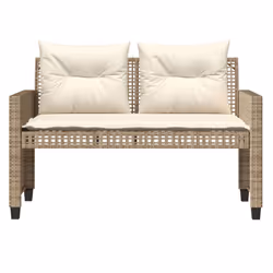 VidaXL 368138 banc de jardin Rotin, Acier - Vue supplémentaire 5