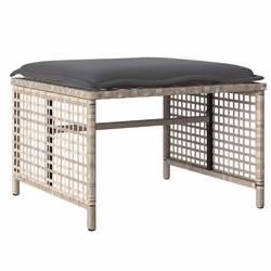 VidaXL 368139 banc de jardin Rotin, Acier - Vue supplémentaire 6