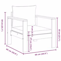 VidaXL 367621 banc de jardin Bois d'acacia - Vue supplémentaire 8