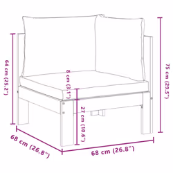 VidaXL 367622 banc de jardin Bois d'acacia - Vue supplémentaire 8