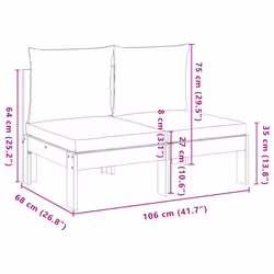 VidaXL 367625 banc de jardin Bois d'acacia - Vue supplémentaire 8