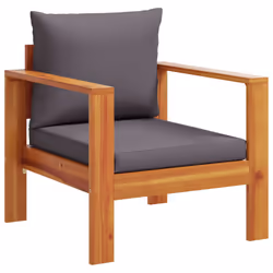 VidaXL 367627, Gris foncé, Bois d'acacia, 110 kg, Adultes et enfants, 680 mm, 680 mm