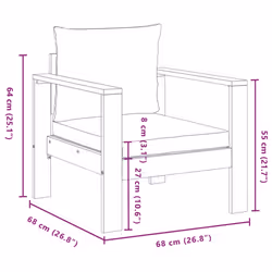 VidaXL 367627 banc de jardin Bois d'acacia - Vue supplémentaire 8