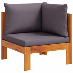 VidaXL 367628, Gris foncé, Bois d'acacia, 110 kg, Adultes et enfants, 680 mm, 680 mm