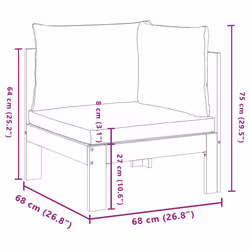 VidaXL 367628 banc de jardin Bois d'acacia - Vue supplémentaire 8
