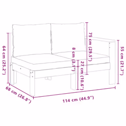 VidaXL 367630 banc de jardin Bois d'acacia - Vue supplémentaire 8