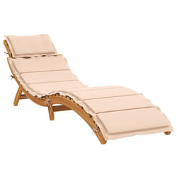 VidaXL 367635 chaise d'extérieur Bois d'acacia Beige